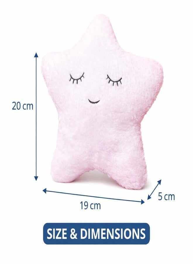 Humpy Hare Soft Plush Star Pillow Toy| Cot Cushion & Playtime Soft Toy for Kids, Children, and Babies | Stuffed Plush Pillow | White |Pack of 1 - Image 2